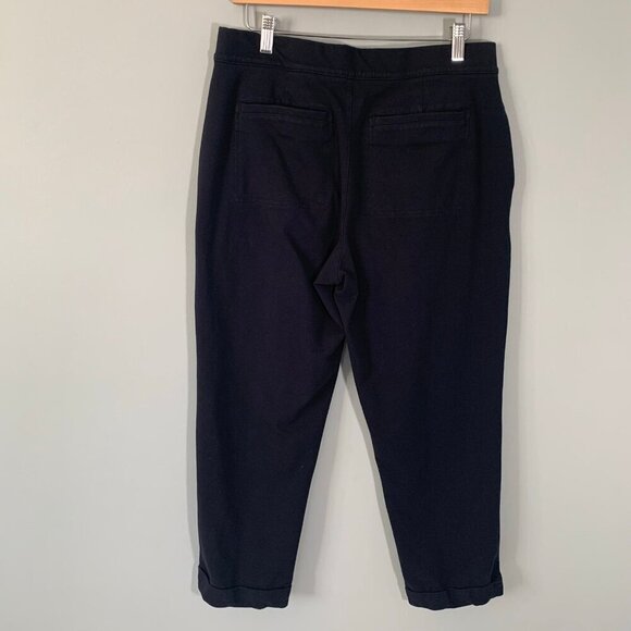 Lands' End starfish straight‎ leg pin tuck casual career crop length pants - Picture 6 of 12